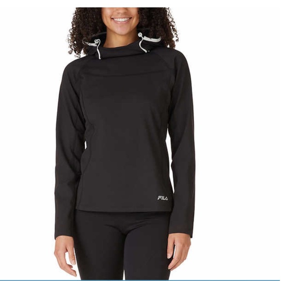 FILA Ladies' Training Hoodie color : black - Picture 3 of 4